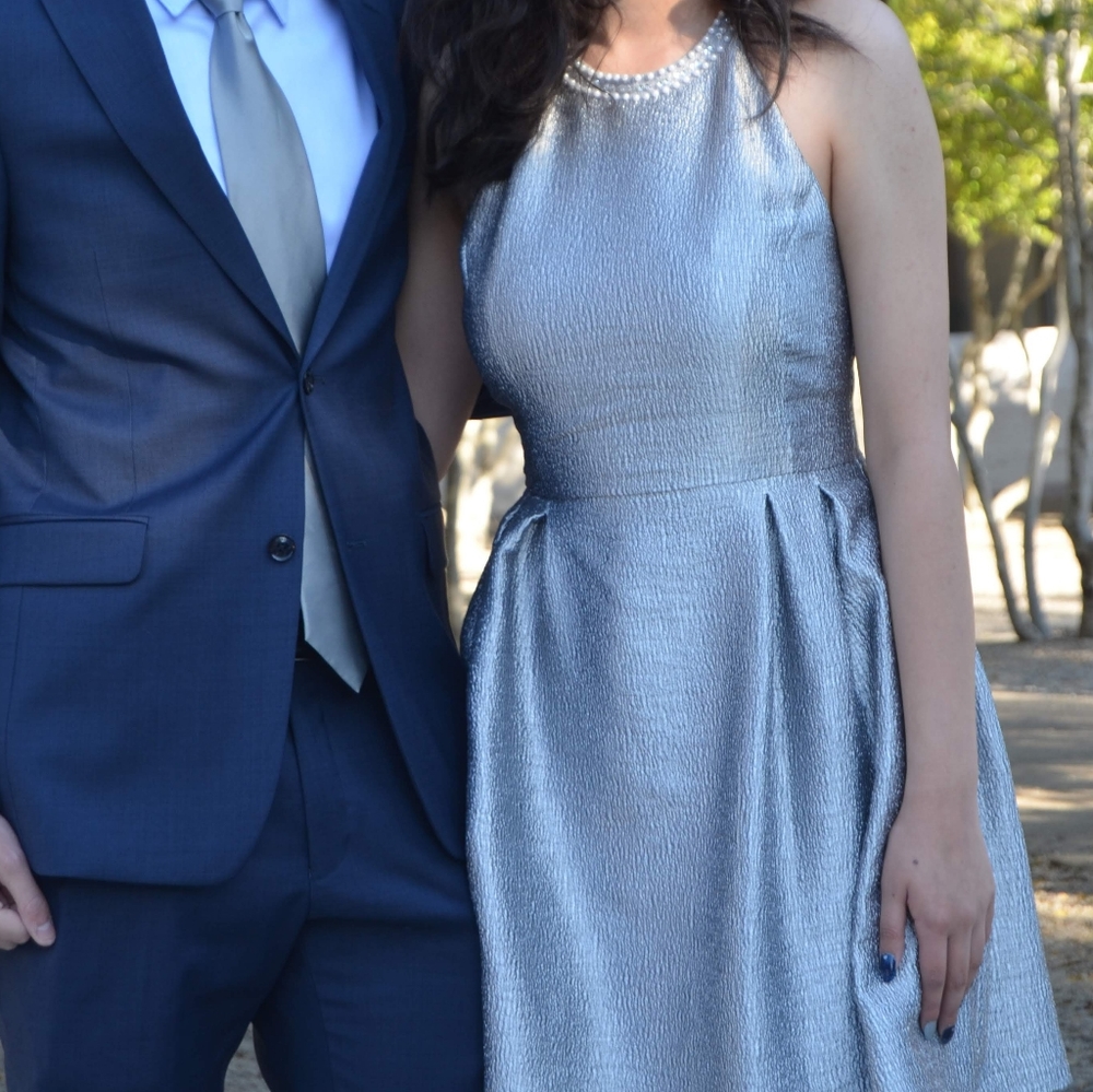 Silver Halter Dress!